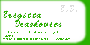 brigitta draskovics business card